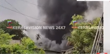 Fire Breaks Out at Mattress Factory Godown in Kalamassery