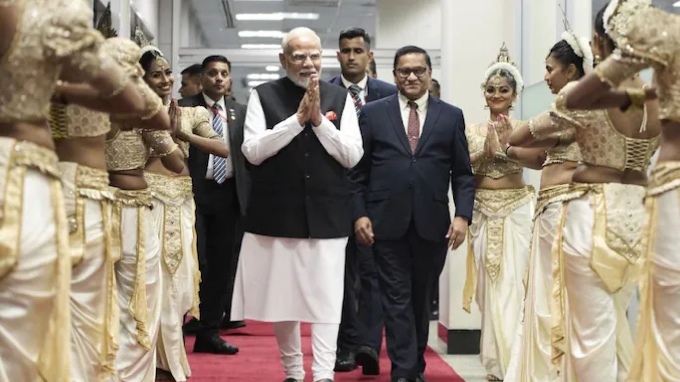 Prime Minister Narendra Modi arrives in Sri Lanka for three-day visit