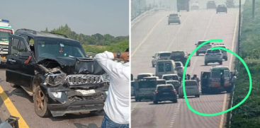 Rahul Gandhi’s Convoy Meets with an Accident in Uttar Pradesh