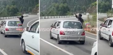 A young woman and a young man's adventurous journey in a car; the incident happened on the Idukki National Highway