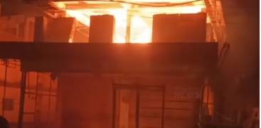 Massive Fire Guts Furniture Shop in Aanachal, Idukki