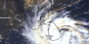 Cyclone Dithwa Hits Sri Lanka