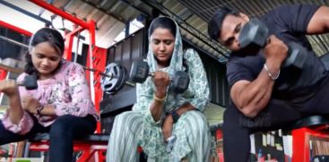 A Family Ready To Attend Powerlifting Competition