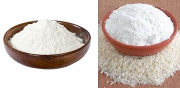 Try rice powder for better color