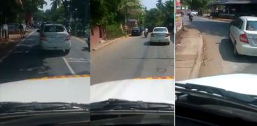 Car blocks Ambulance In Kozhikode 