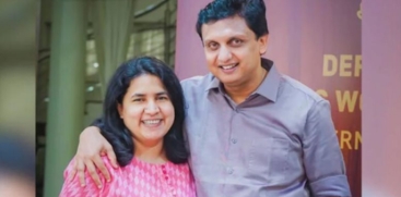 PA Mohammed Riyas and Wife Veena 