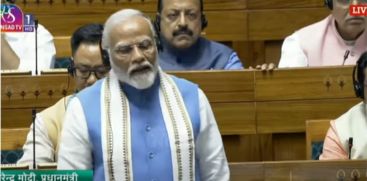 Prime Minister Narendra Modi will respond to the President's motion of thanks in the Rajya Sabha today