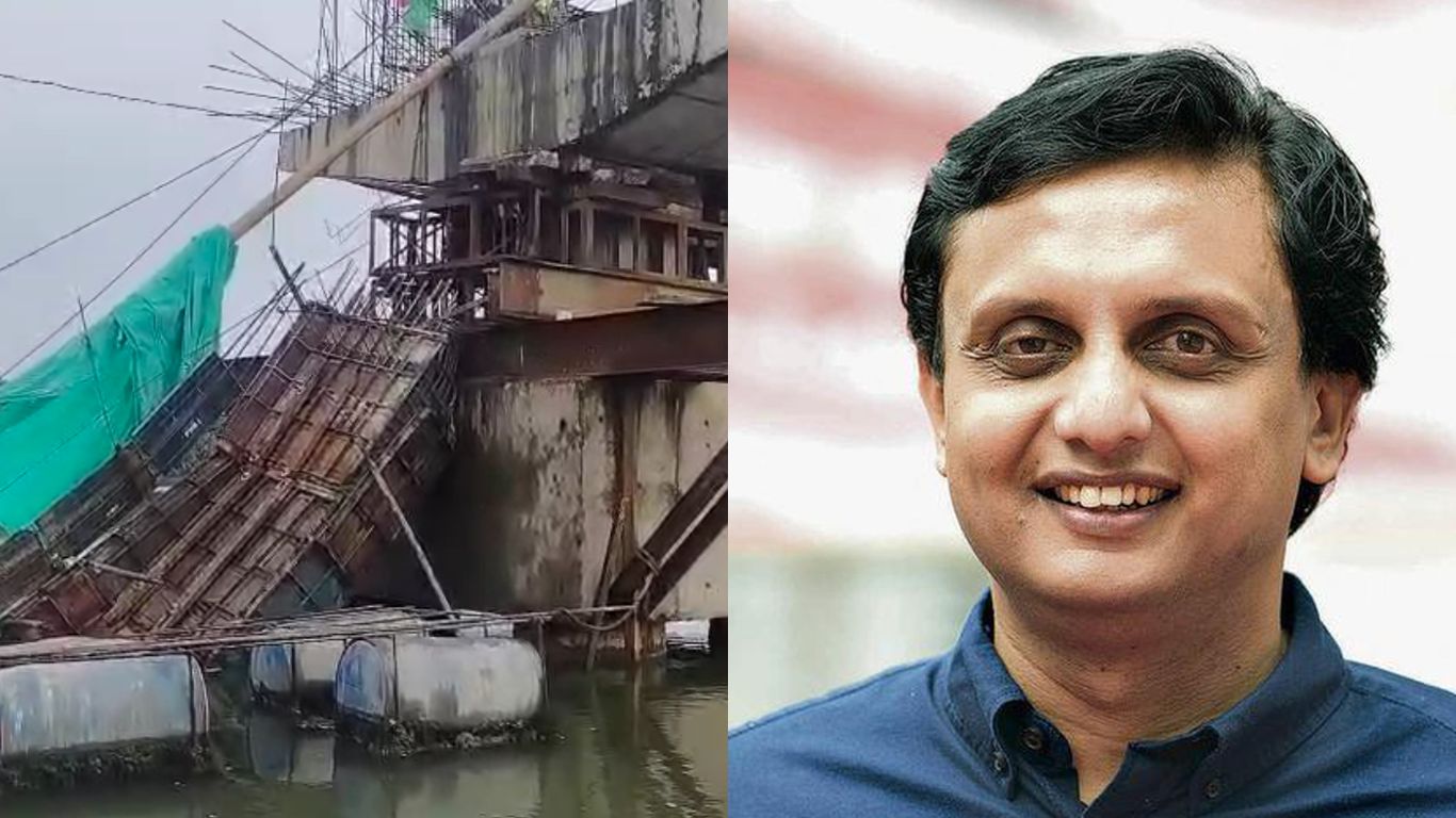 constructed bridge collapsing in Torayikadavu
