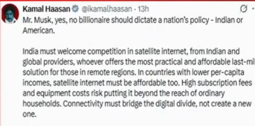 Kamal Haasan Responds to Elon Musk’s Recent Comments