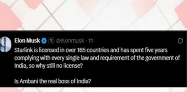 Elon Musk Addresses Starlink's Entry into the Indian Market