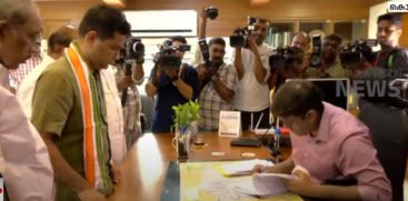 Hibi Eden, Ernakulam has submitted nomination papers