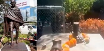 gandhi bronze statue