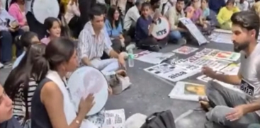 CJP Protests in Delhi Demanding Resignation of Education Minister Dharmendra Pradhan