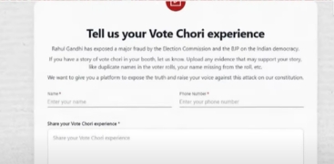 Rahul Gandhi Launches Public Campaign Against Alleged Voter List Irregularities