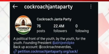 Hacked Instagram Account of Cockroach Janta Party Restored Online