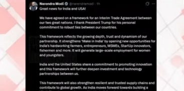 PM Modi Thanks Donald Trump After Trade Deal