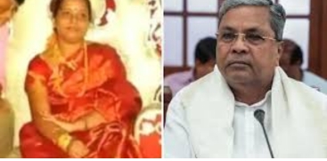 Karnataka CM Siddaramaiah and his wife