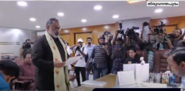 Rajeev Chandrasekhar and Adoor Prakash submitted their nomination papers in Thiruvananthapuram