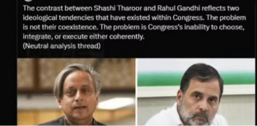 Shashi Tharoor Stirs Controversy Again by Sharing Post on Ideological Differences with Rahul Gandhi