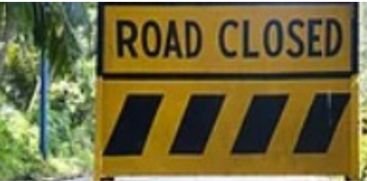 road closed