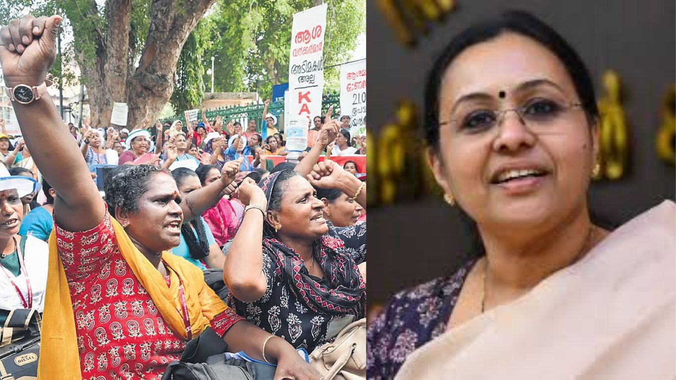 ashaworkers protest