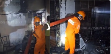 Major Fire at KMH Motors Showroom in Mavoor, 