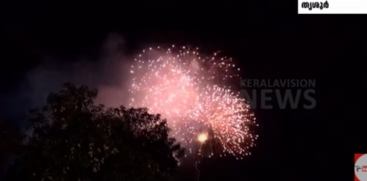 Thrissur Pooram Sample Fireworks Thrill Crowds