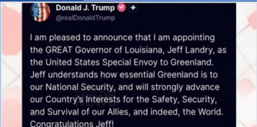 Trump Official Vows to Make Greenland Part of US