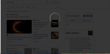 GOOGLE SEARCH RESULT SOLAR ECLIPSE